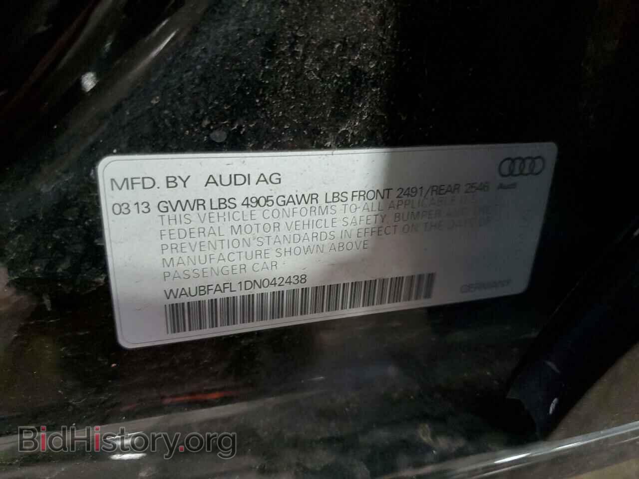 2013 AUDI A4 - VIN: WAUBFAFL1DN042438 - Photo 12