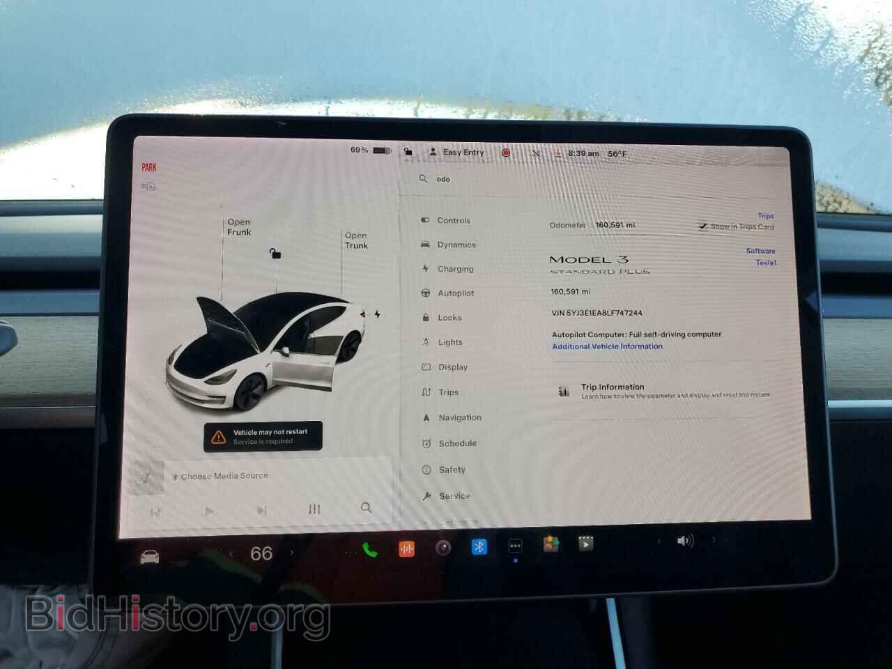 2020 TESLA MODEL 3 - VIN: 5YJ3E1EA8LF747244 - Фото 9