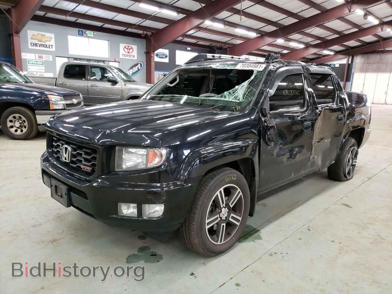 2014 HONDA RIDGELINE - VIN: 5FPYK1F77EB002254 - Фото 2