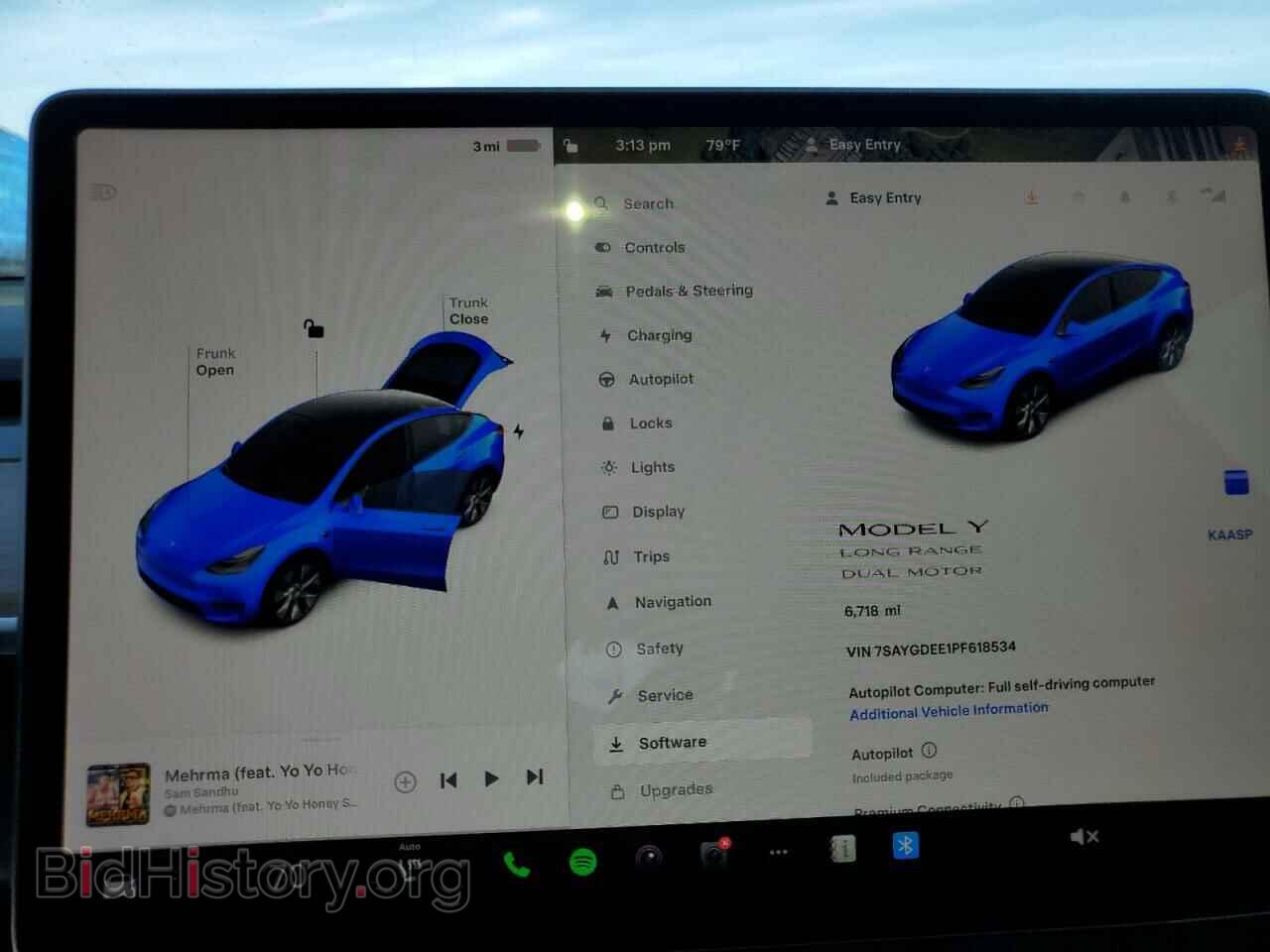 2023 TESLA MODEL Y - VIN: 7SAYGDEE1PF618534 - Фото 9