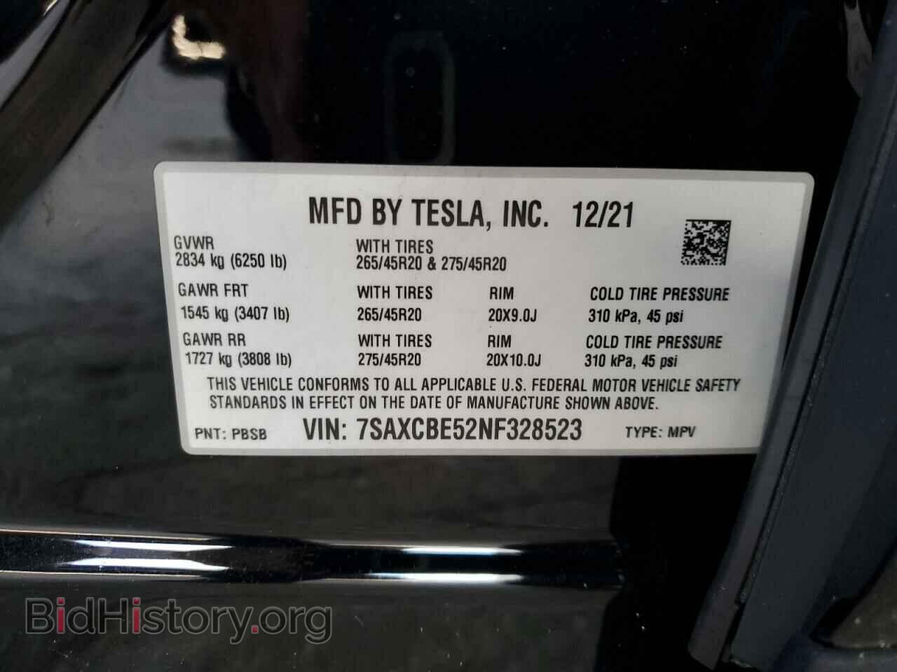 2022 TESLA MODEL X - VIN: 7SAXCBE52NF328523 - Фото 13