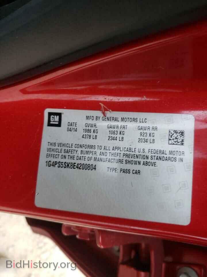 2014 BUICK VERANO - VIN: 1G4PS5SK8E4200804 - Фото 10
