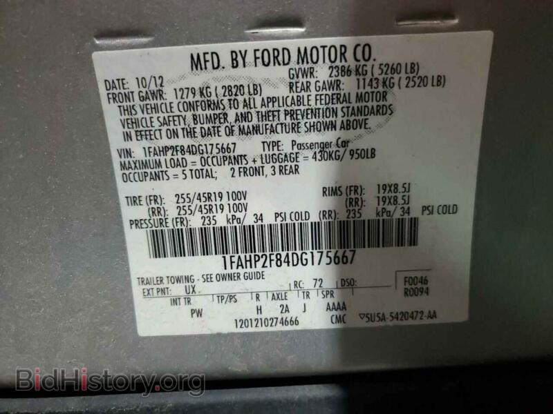 2013 Ford TAURUS (VIN 1FAHP2F84DG175667) — photo 13 of 13
