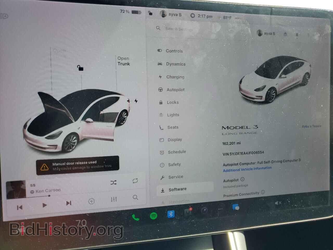 2018 TESLA MODEL 3 - VIN: 5YJ3E1EA4JF006554 - Photo 9
