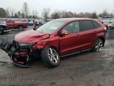 2016 Ford EDGE EDGE SPORT, red — VIN 2FMPK4AP2GBC09014, Copart