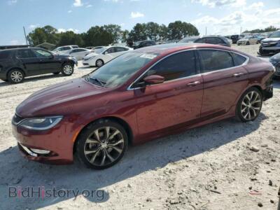 2015 Chrysler 200 200 C, бордовый — VIN 1C3CCCCG5FN514439, Copart