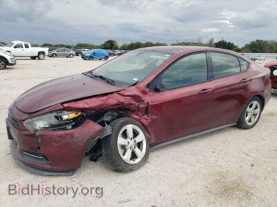 2015 Dodge DART DART SXT, burgundy — VIN 1C3CDFBB3FD300916, Copart