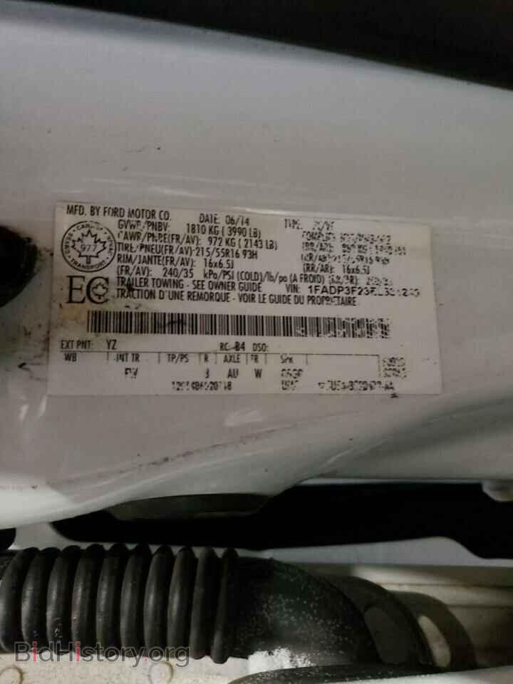 2014 FORD FOCUS - VIN: 1FADP3F23EL331240 - Фото 10