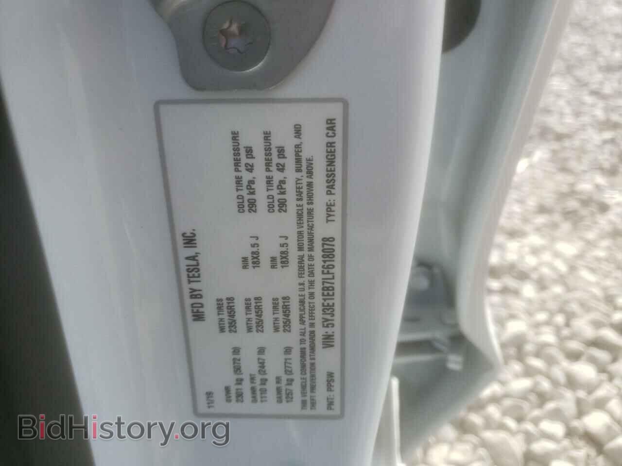 2020 TESLA MODEL 3 - VIN: 5YJ3E1EB7LF618078 - Фото 10