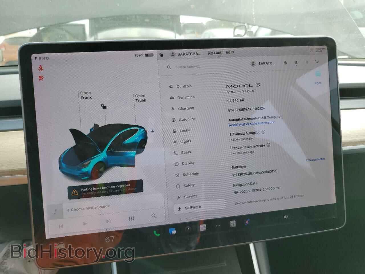 2018 TESLA MODEL 3 - VIN: 5YJ3E1EA7JF152124 - Фото 9