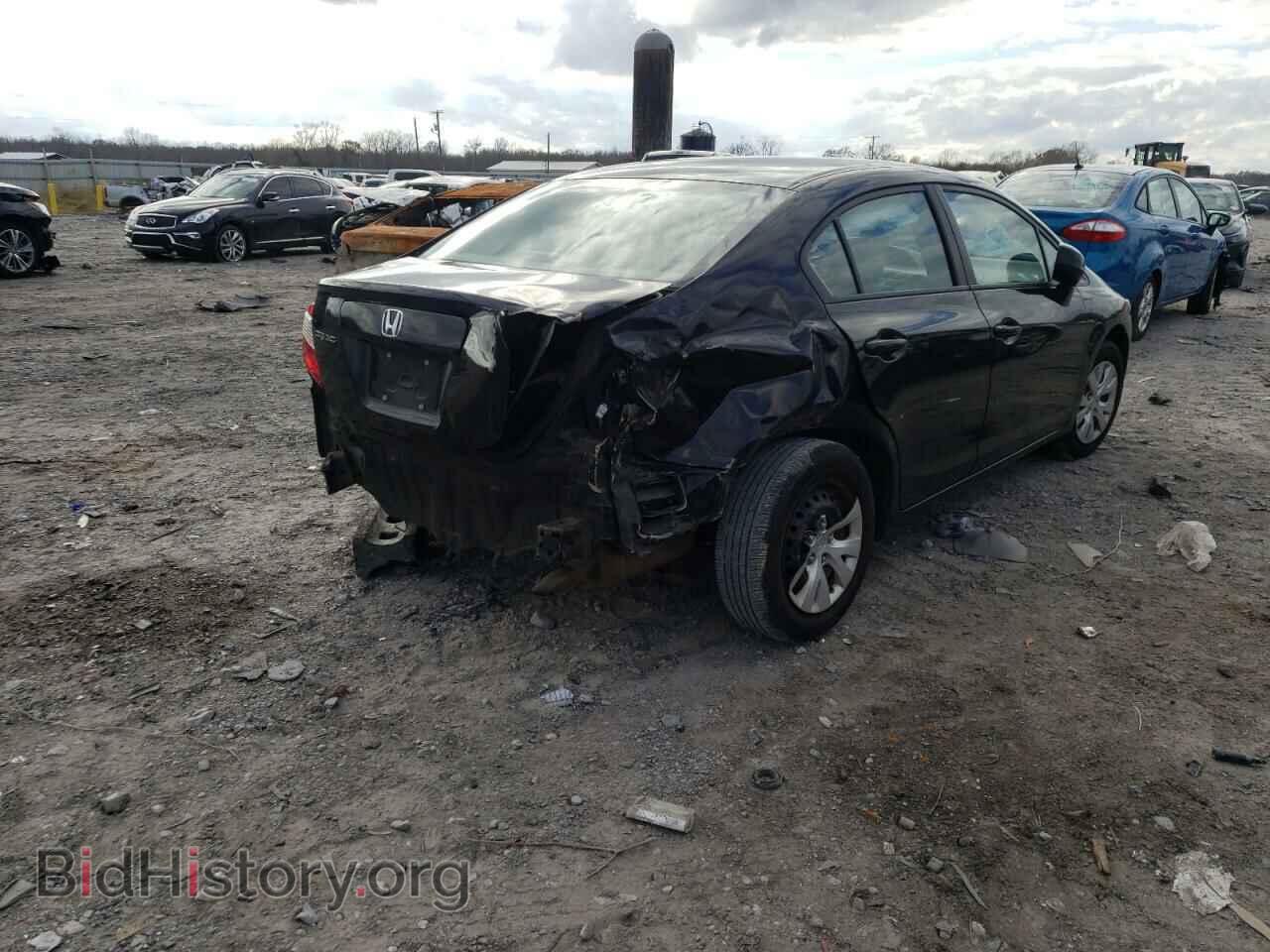 2012 HONDA CIVIC - VIN: 19XFB2F59CE378512 - Фото 4