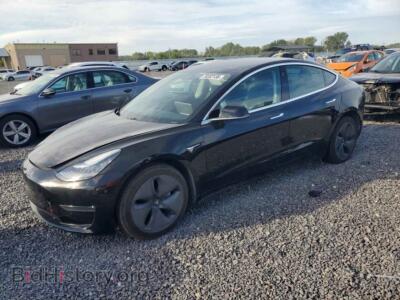 2020 Tesla MODEL 3, черный — VIN 5YJ3E1EB8LF599587, Copart