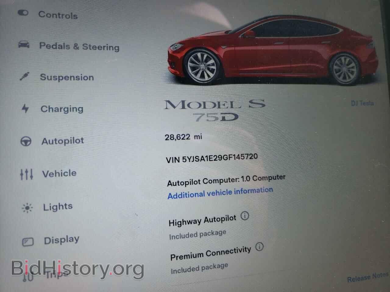 2016 TESLA MODEL S - VIN: 5YJSA1E29GF145720 - Photo 9
