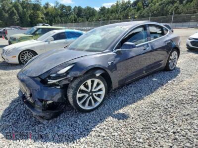 2018 Tesla MODEL 3, темно-серый — VIN 5YJ3E1EB2JF185315, Copart