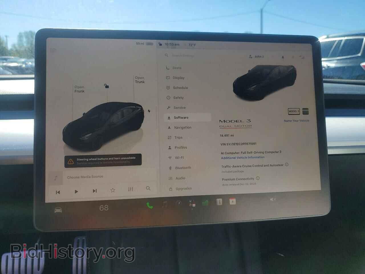 2023 Tesla MODEL 3 (VIN 5YJ3E1EC2PF671981) — photo 9 of 12