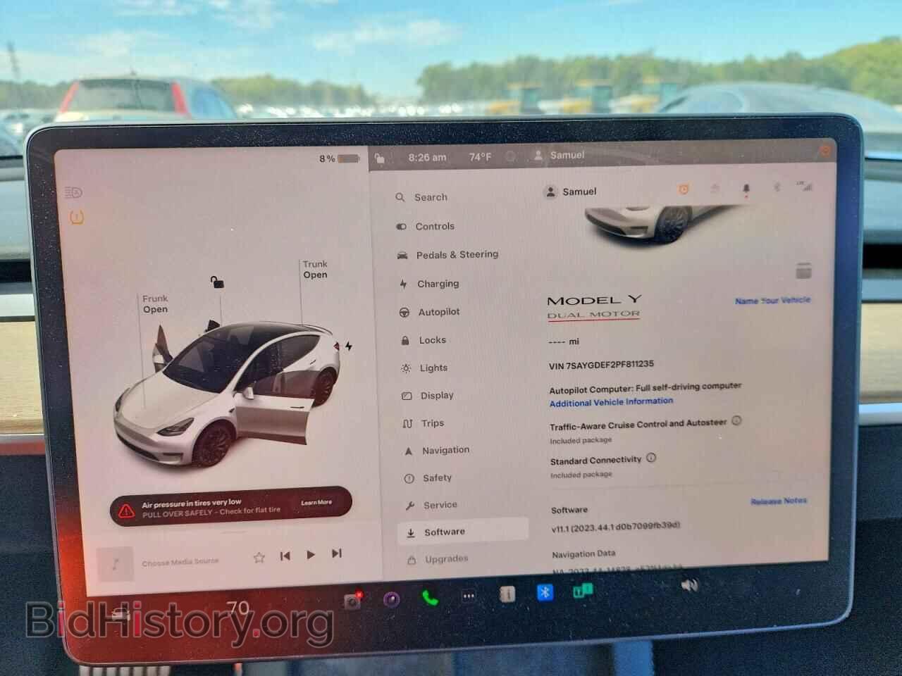 2023 TESLA MODEL Y - VIN: 7SAYGDEF2PF811235 - Фото 9