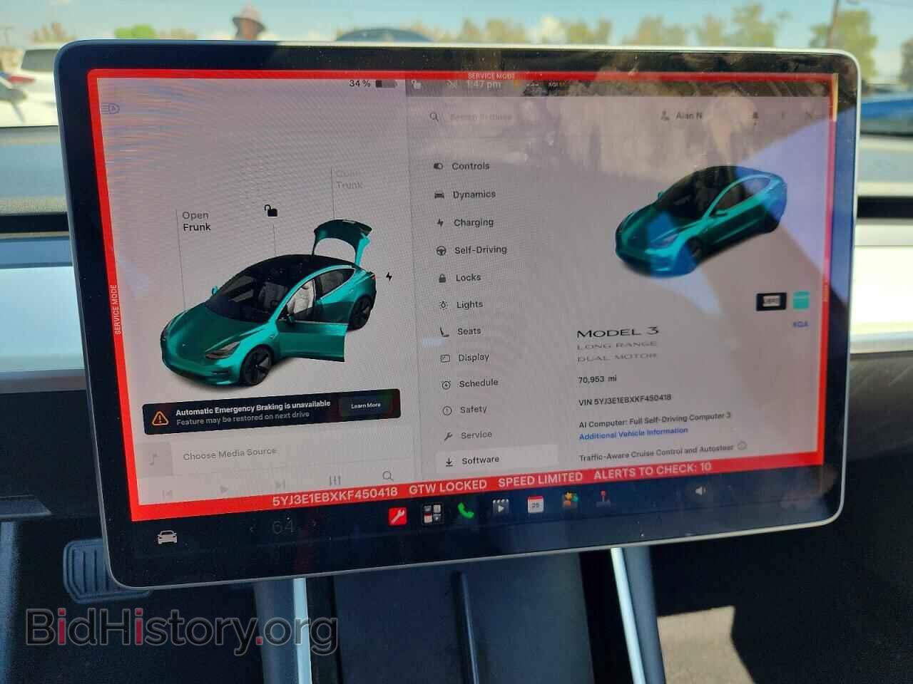 2019 TESLA MODEL 3 - VIN: 5YJ3E1EBXKF450418 - Photo 9