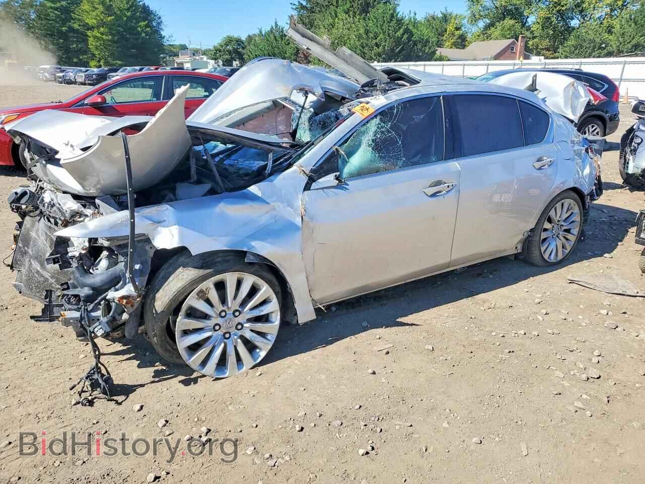 2014 Acura RLX Advance (VIN JH4KC1F92EC005863) — фото 1 из 13, Copart, повреждение: опрокидывание