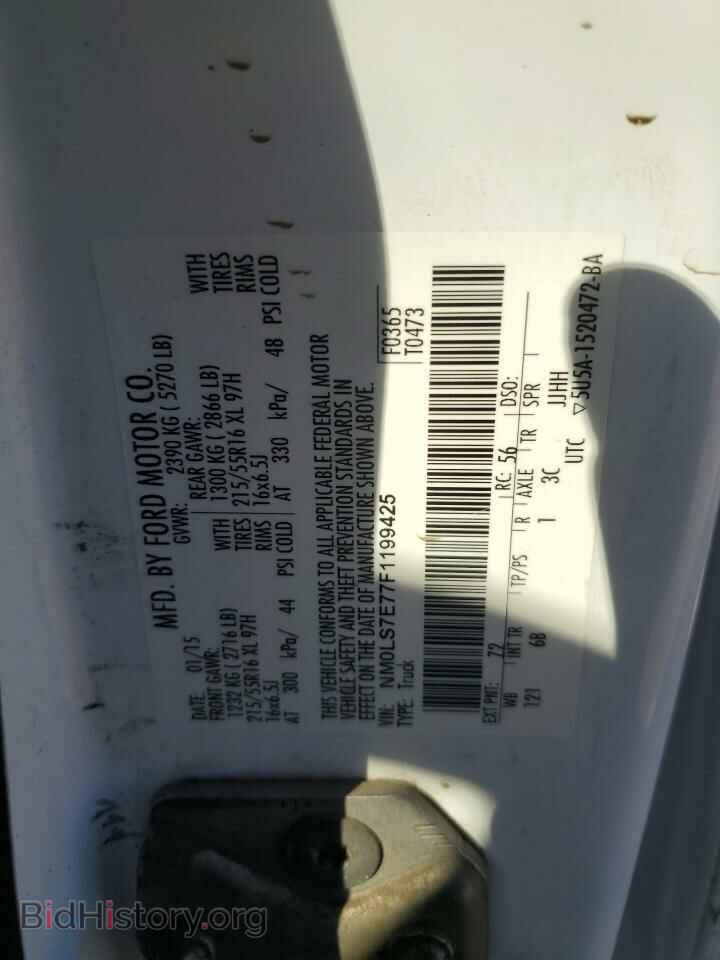 2015 FORD TRANSIT - VIN: NM0LS7E77F1199425 - Photo 13