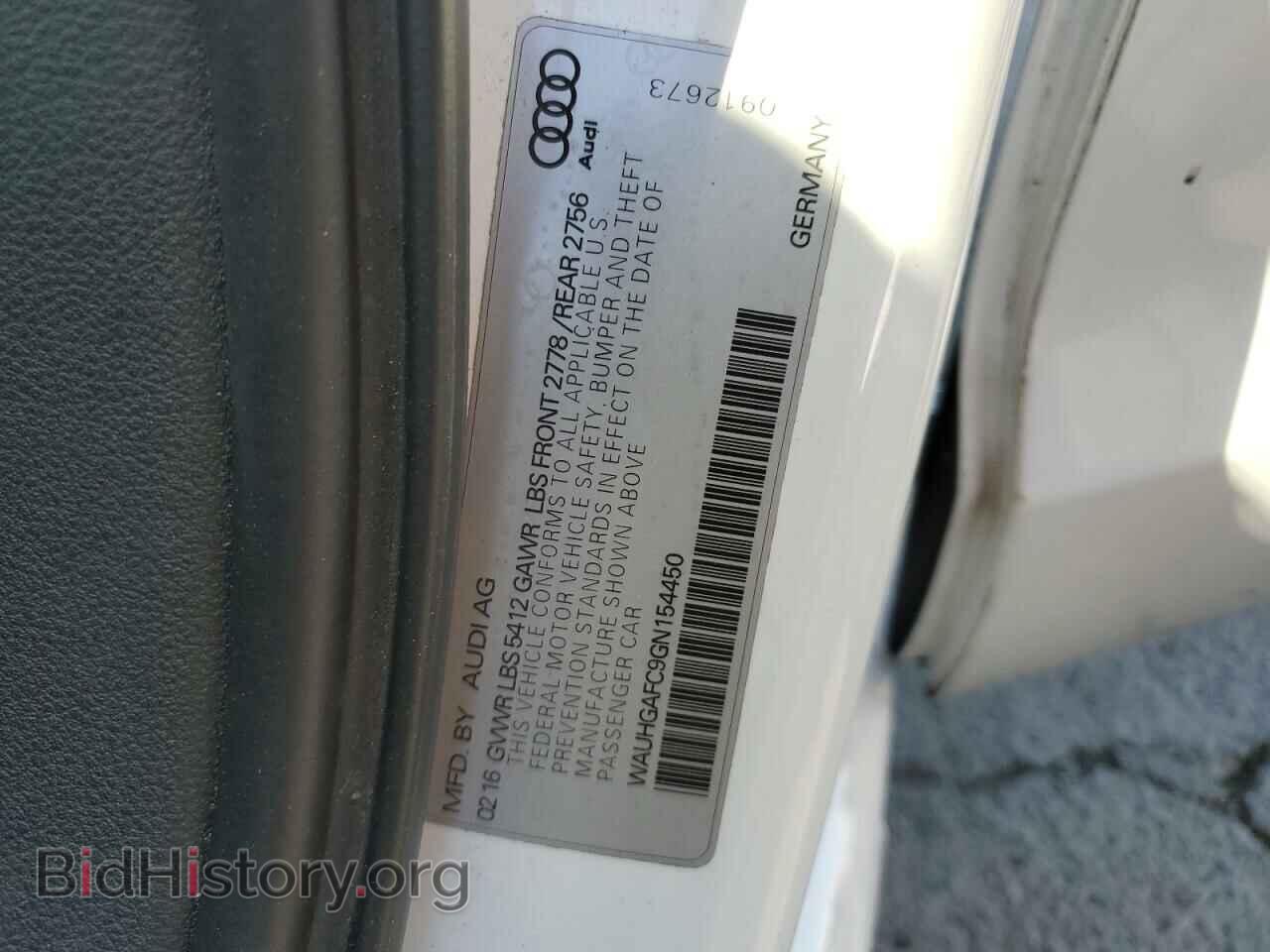 2016 AUDI A6 - VIN: WAUHGAFC9GN154450 - Фото 13