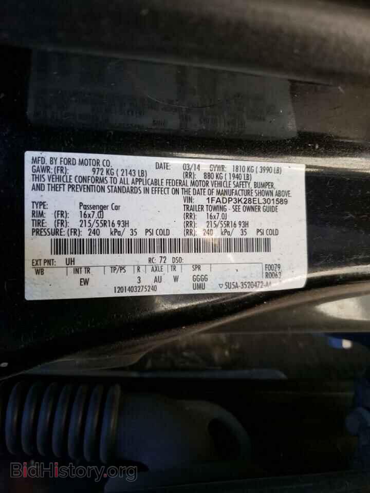 2014 FORD FOCUS - VIN: 1FADP3K28EL301589 - Photo 10
