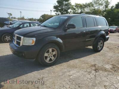2008 Dodge DURANGO SLT, black — VIN 1D8HD48N98F137009, Copart