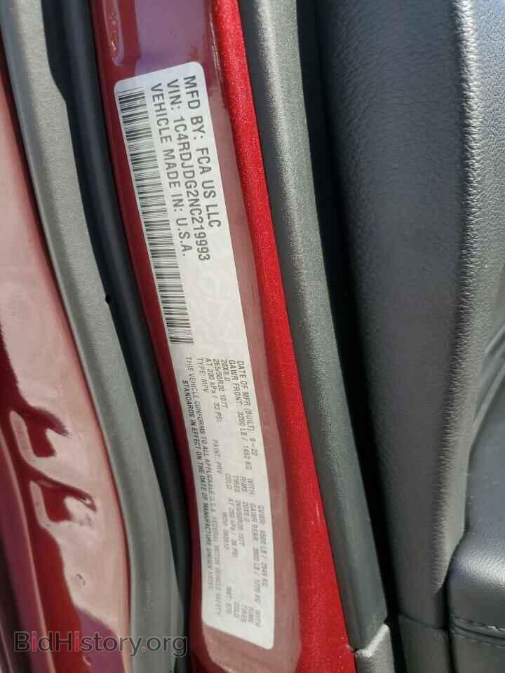 2022 DODGE DURANGO - VIN: 1C4RDJDG2NC219993 - Фото 14