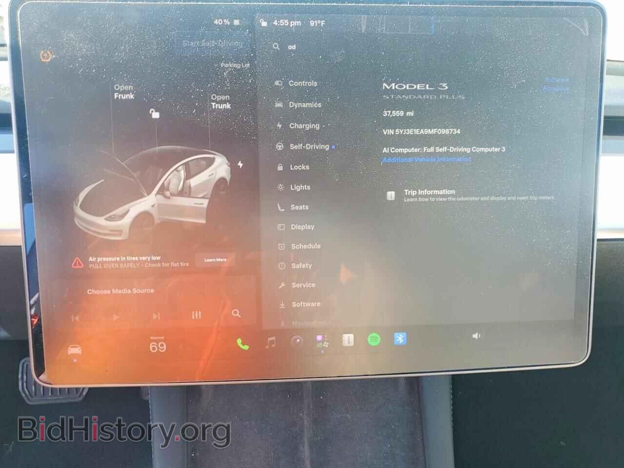 2021 TESLA MODEL 3 - VIN: 5YJ3E1EA9MF098734 - Фото 9