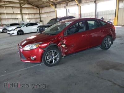 2014 Ford FOCUS SE, темно-бордовый — VIN 1FADP3F21EL254464, Copart