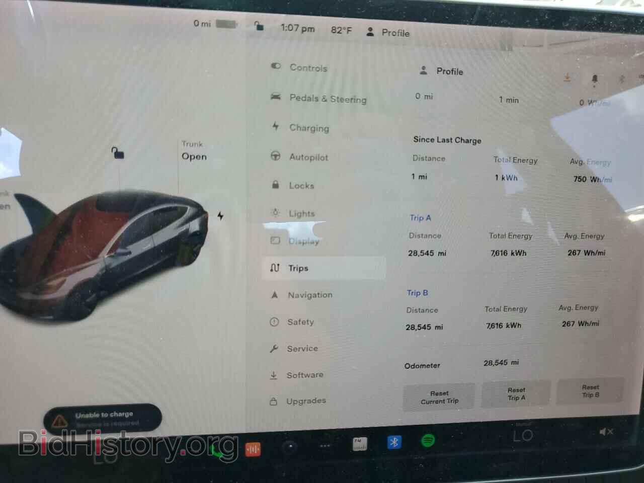 2019 TESLA MODEL 3 - VIN: 5YJ3E1EB2KF477290 - Фото 9