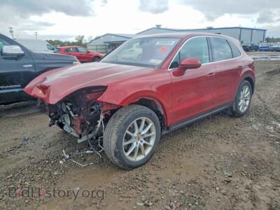 2025 Porsche CAYENNE, красный — VIN WP1AA2AY9SDA06374, Copart