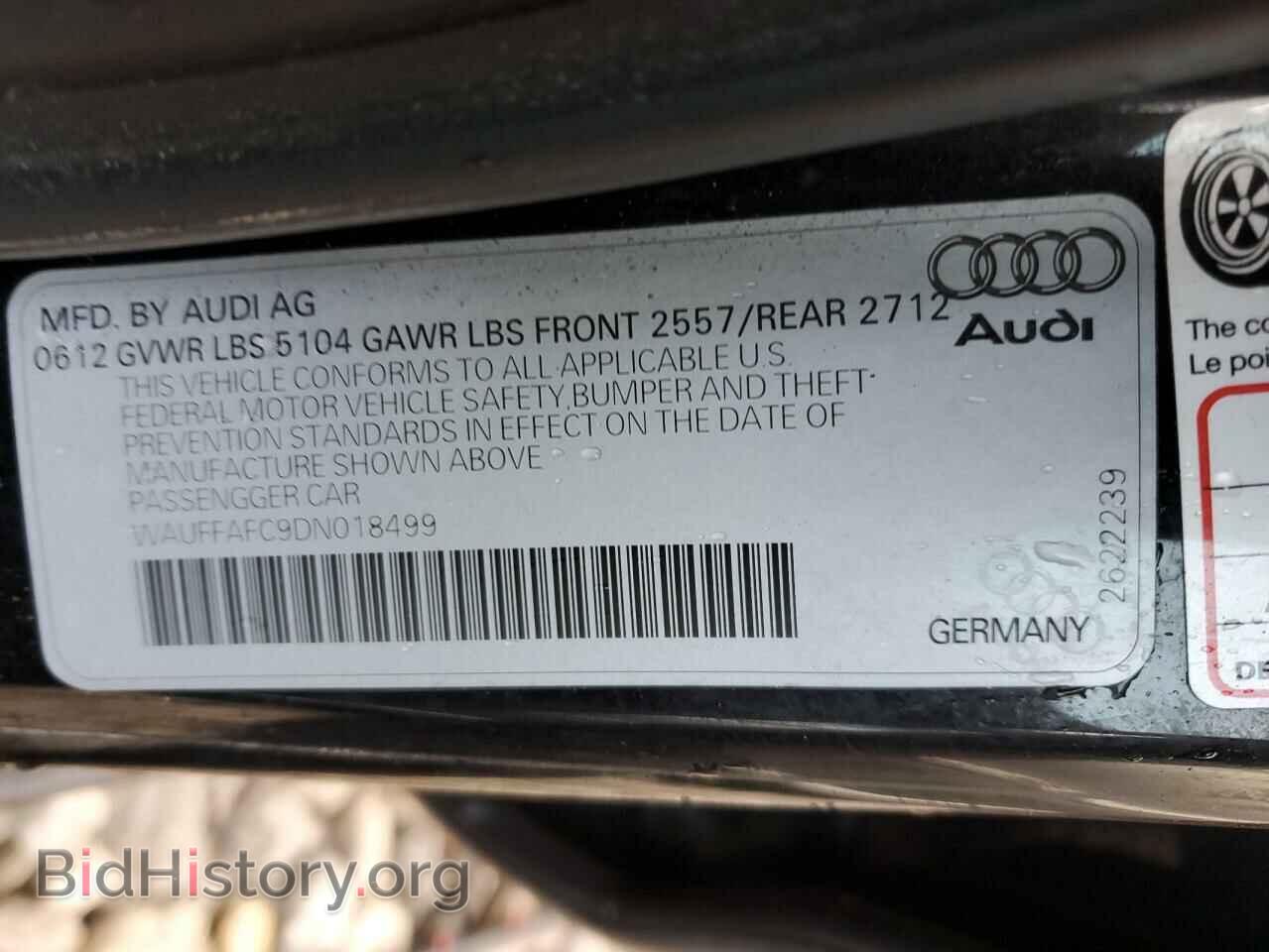 2013 AUDI A6 - VIN: WAUFFAFC9DN018499 - Фото 12