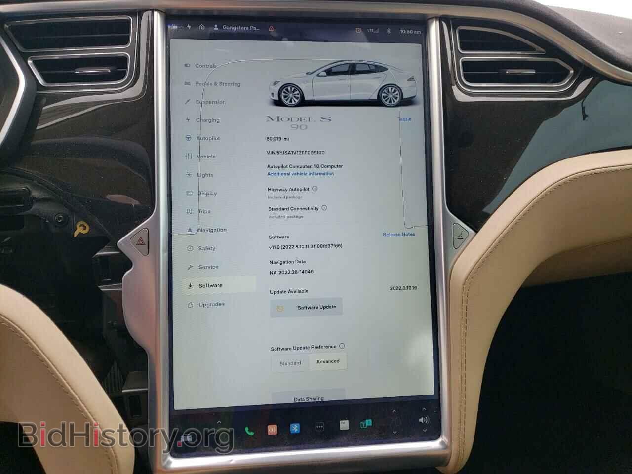 2015 TESLA MODEL S - VIN: 5YJSA1V13FF099100 - Photo 9