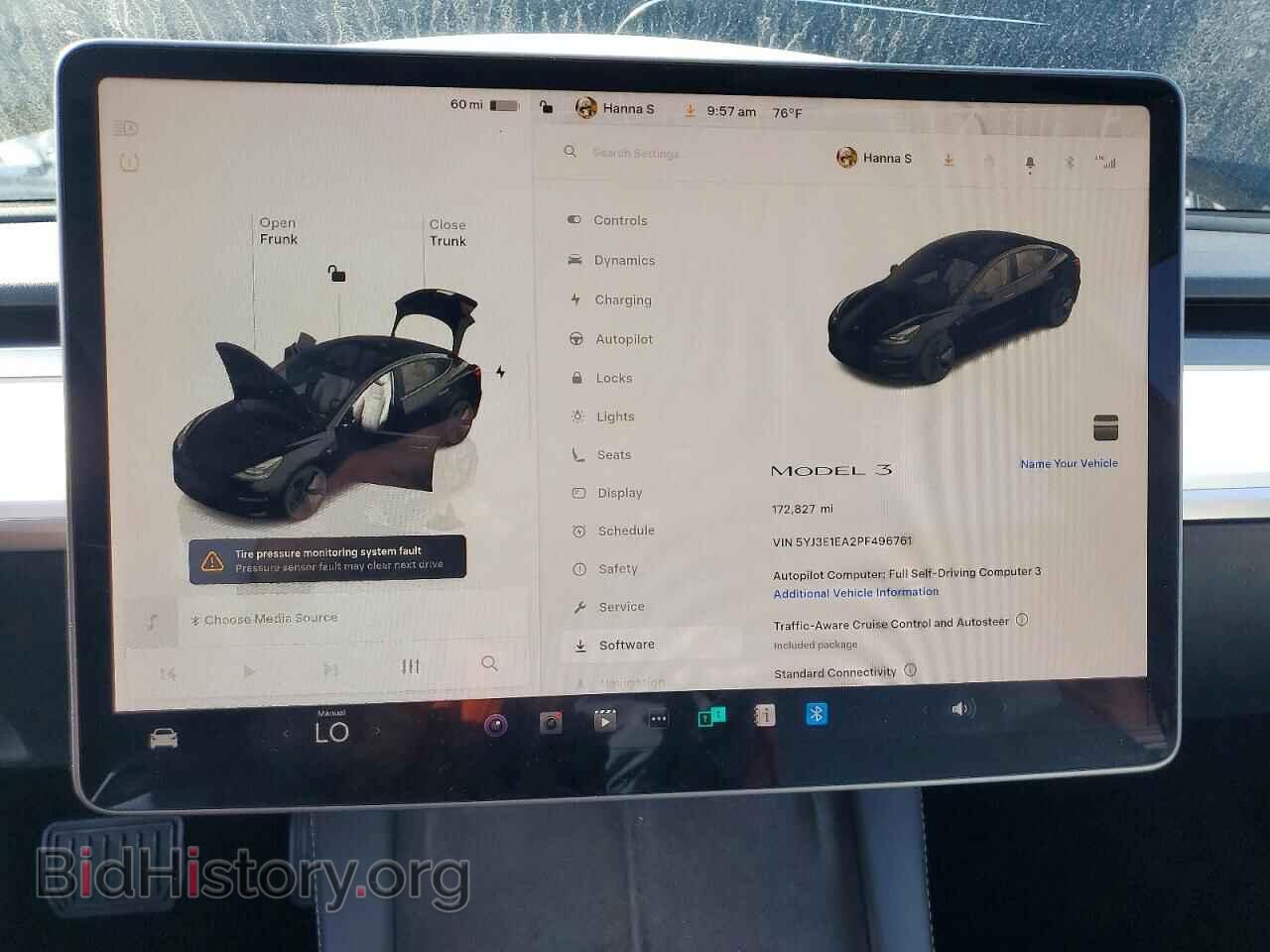 2023 TESLA MODEL 3 - VIN: 5YJ3E1EA2PF496761 - Фото 9