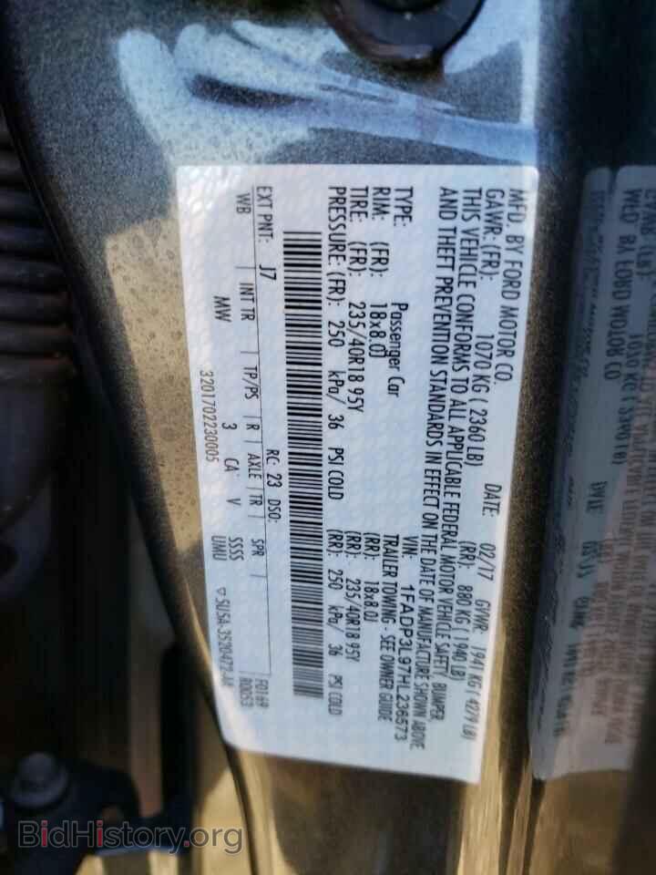 2017 FORD FOCUS - VIN: 1FADP3L97HL236573 - Фото 10