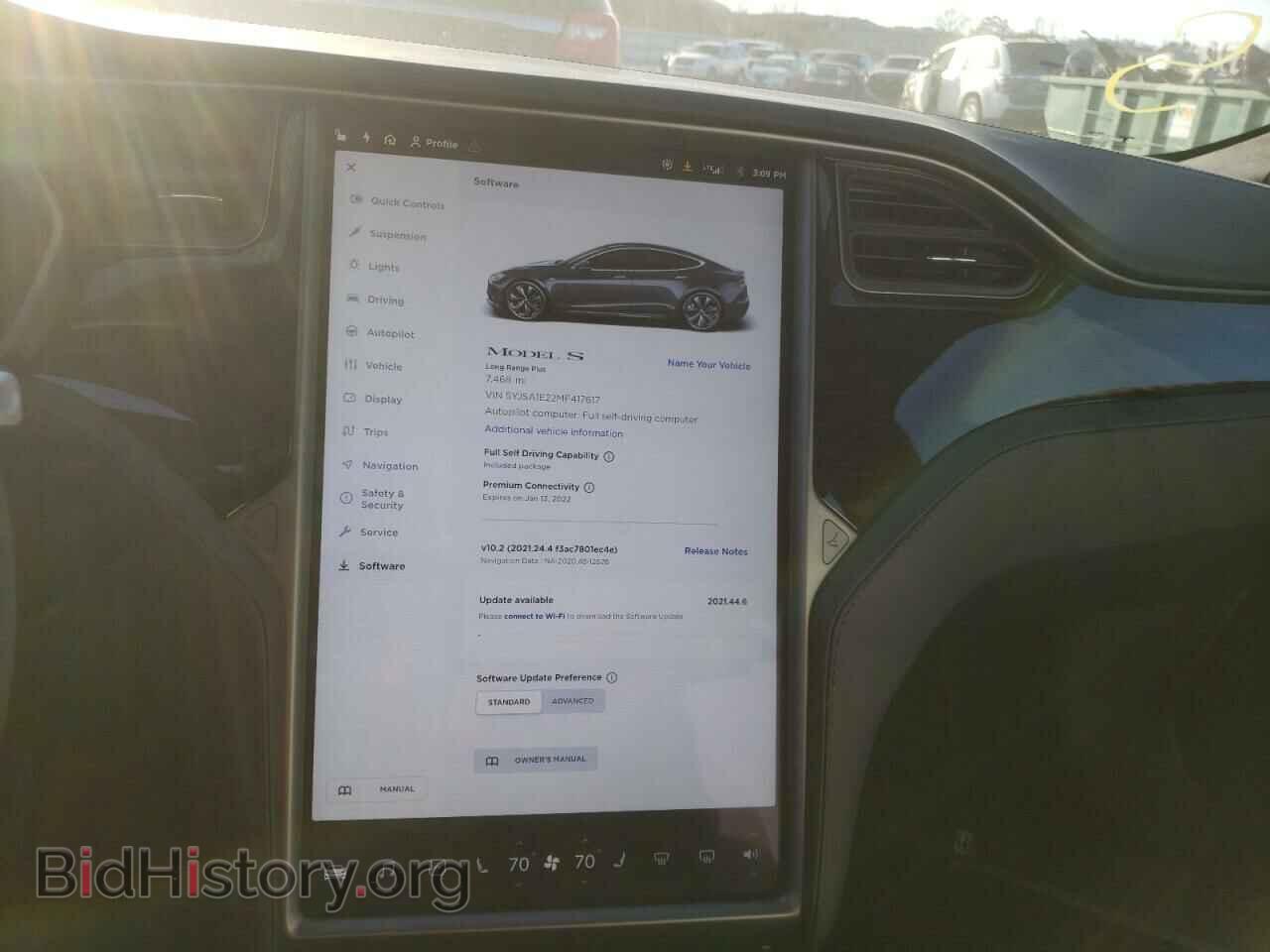 2021 TESLA MODEL S - VIN: 5YJSA1E22MF417617 - Photo 9