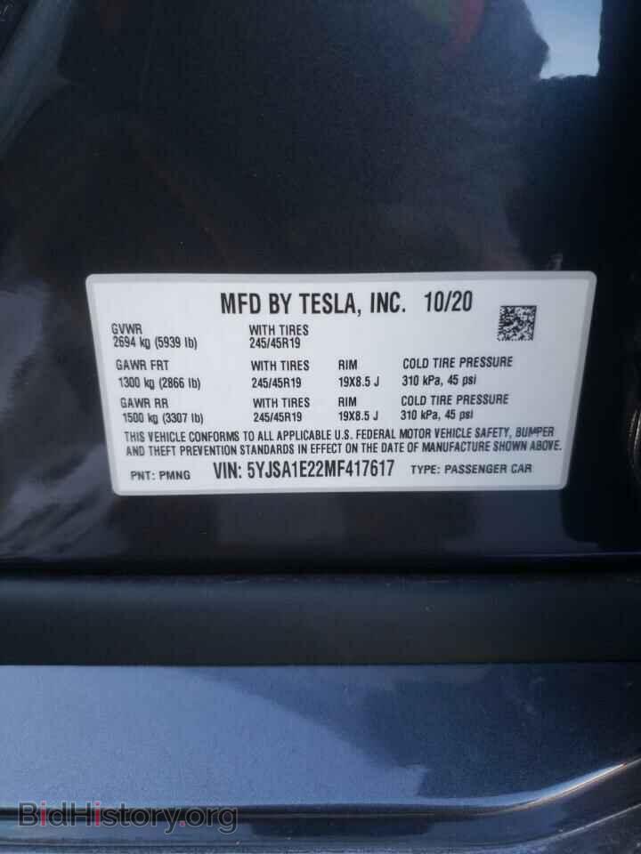 2021 TESLA MODEL S - VIN: 5YJSA1E22MF417617 - Photo 10