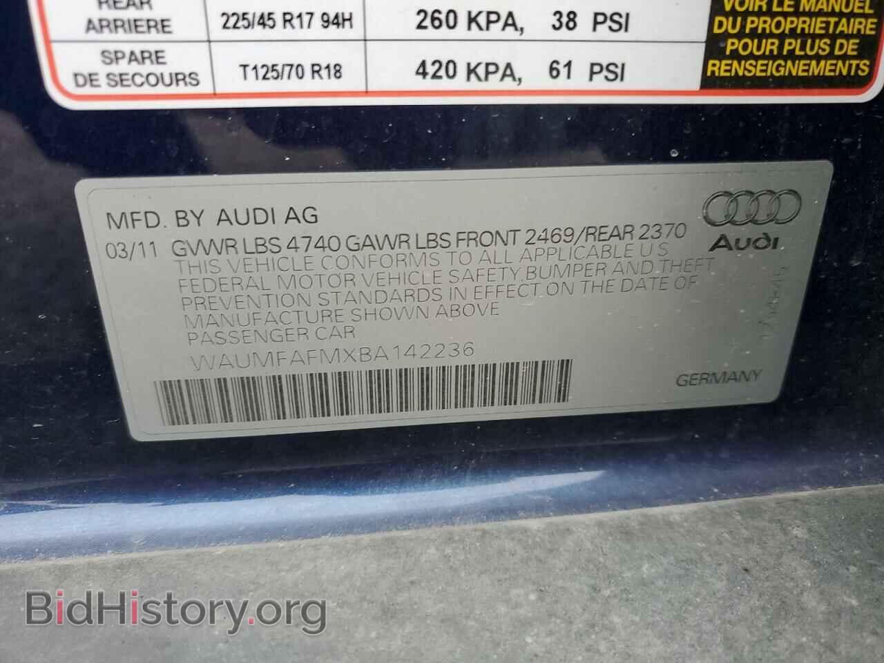 2011 AUDI A3 - VIN: WAUMFAFMXBA142236 - Фото 13