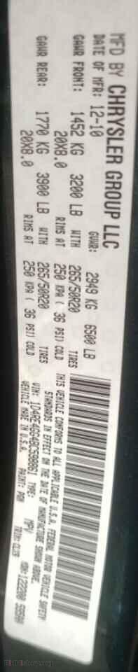 2011 DODGE DURANGO - VIN: 1D4RE4GG4BC598861 - Фото 12