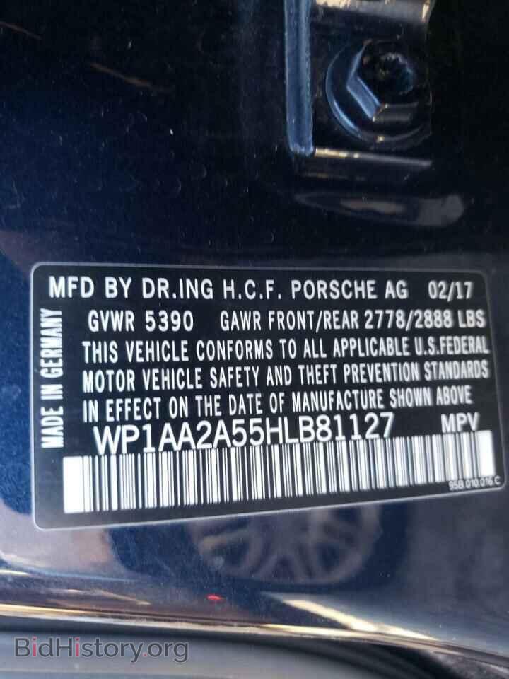 2017 PORSCHE MACAN - VIN: WP1AA2A55HLB81127 - Photo 10