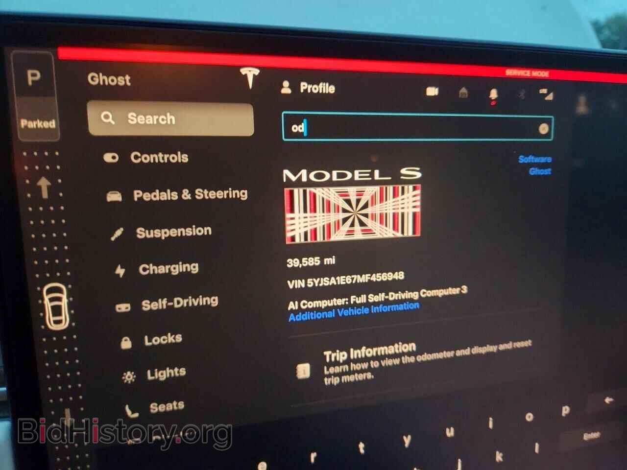 2021 TESLA MODEL S - VIN: 5YJSA1E67MF456948 - Фото 9