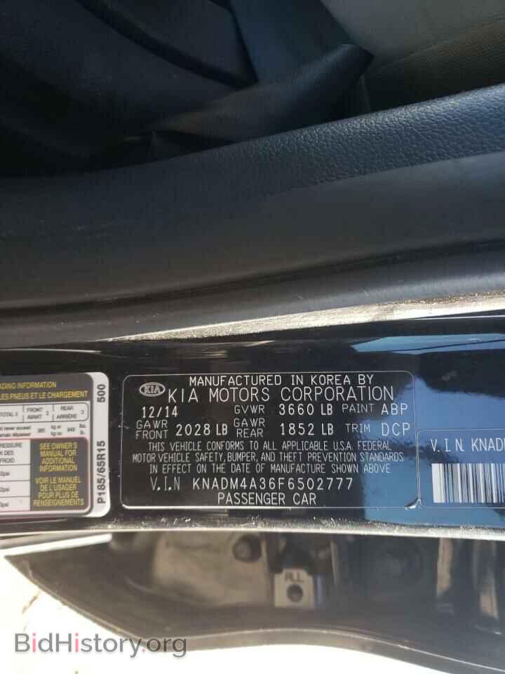 2015 KIA RIO - VIN: KNADM4A36F6502777 - Фото 10