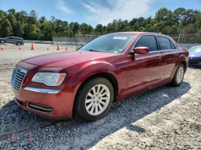 2014 Chrysler 300, темно-бордовый — VIN 2C3CCAAG0EH249007, Copart