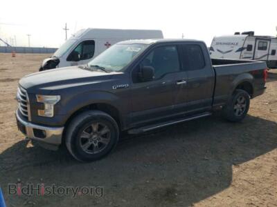 2015 Ford F-150 Super Cab, gray — VIN 1FTFX1EF2FFA75619, Copart
