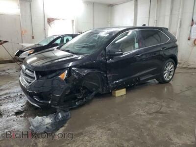 2017 Ford EDGE Titanium, black — VIN 2FMPK4K8XHBB69161, Copart