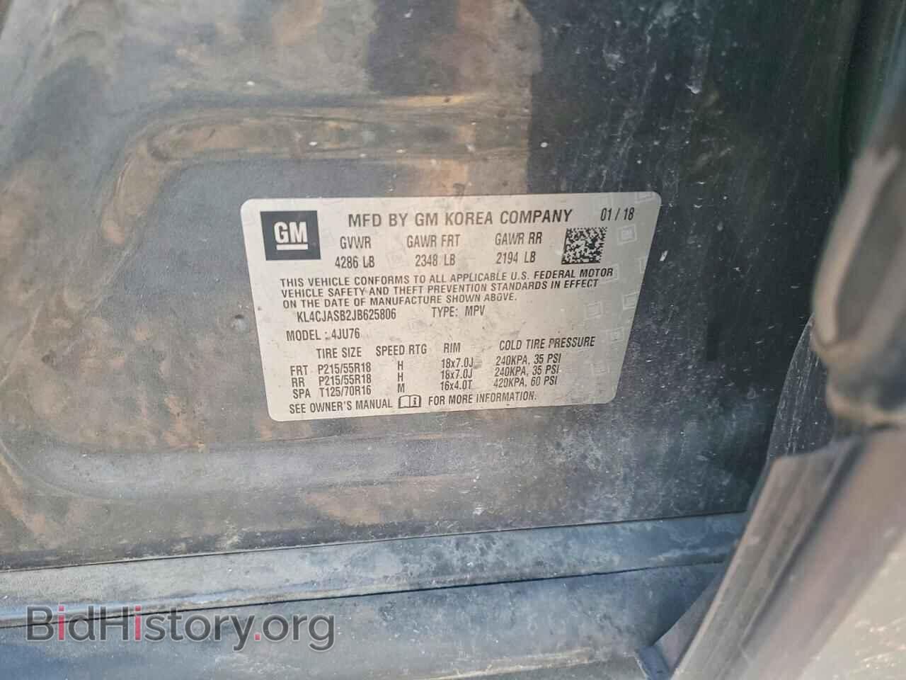 2018 BUICK ENCORE - VIN: KL4CJASB2JB625806 - Photo 14