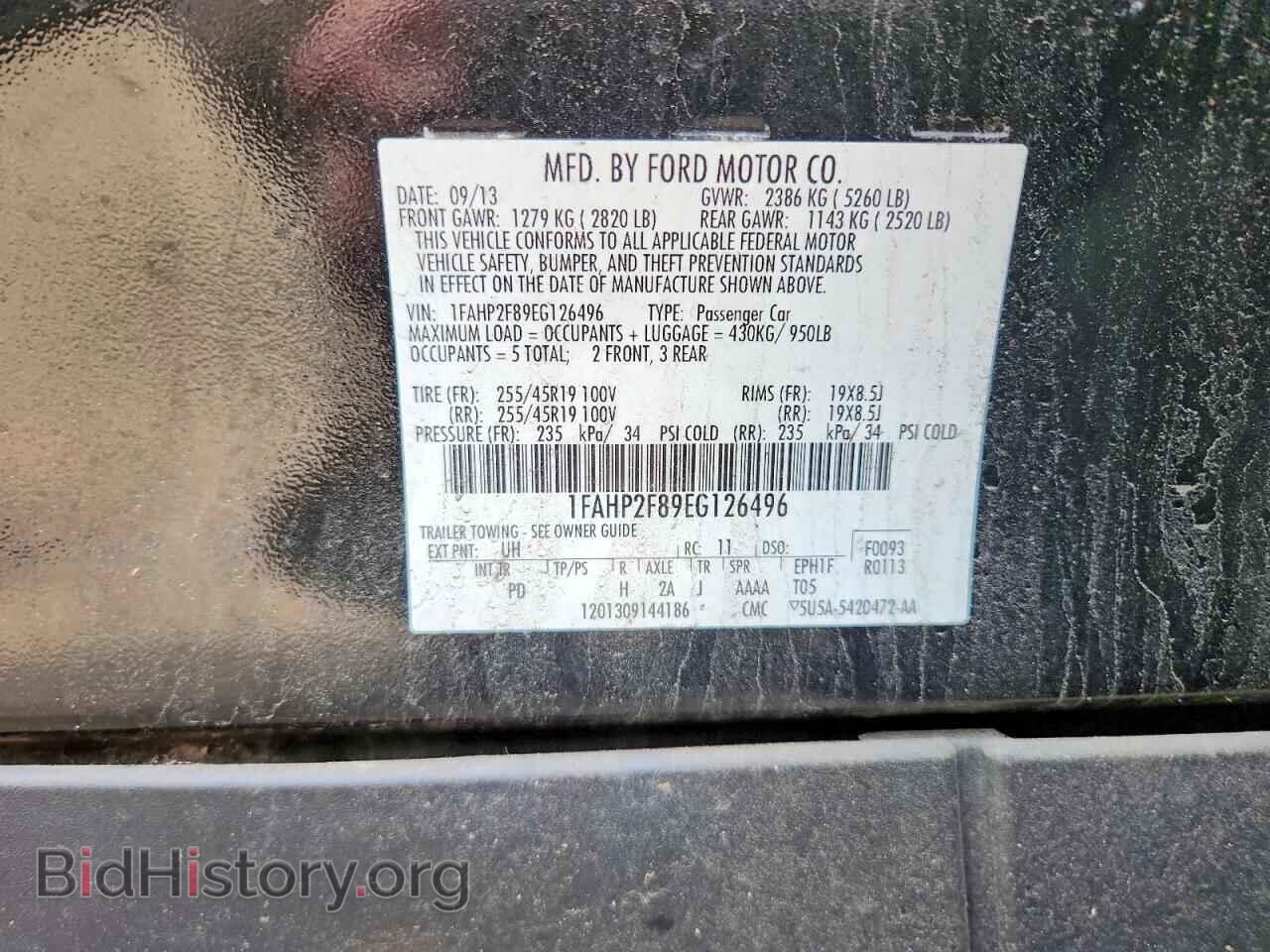 2014 FORD TAURUS - VIN: 1FAHP2F89EG126496 - Photo 12