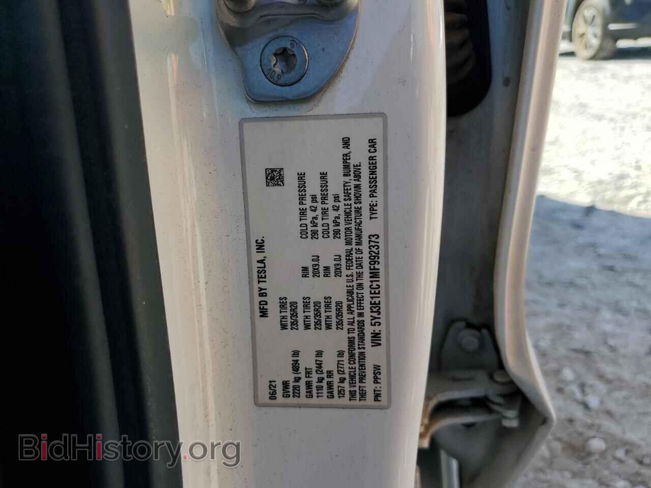 2021 TESLA MODEL 3 - VIN: 5YJ3E1EC1MF992373 - Photo 12