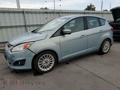 2013 Ford CMAX SEL, turquoise — VIN 1FADP5BU9DL544677, Copart