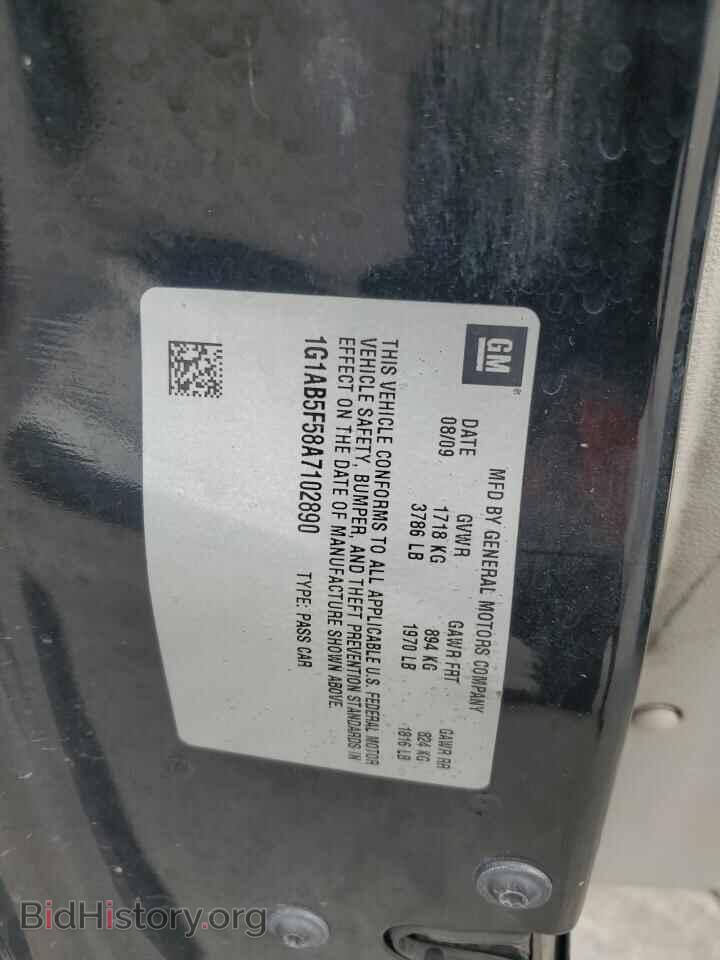2010 CHEVROLET ALL Models - VIN: 1G1AB5F58A7102890 - Фото 13